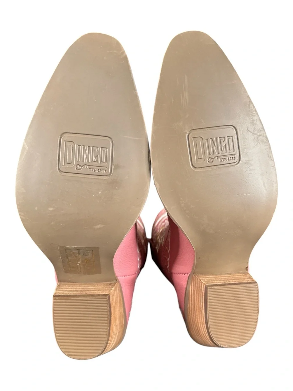 DINGO Primrose Pink Floral Ankle Western Bootie